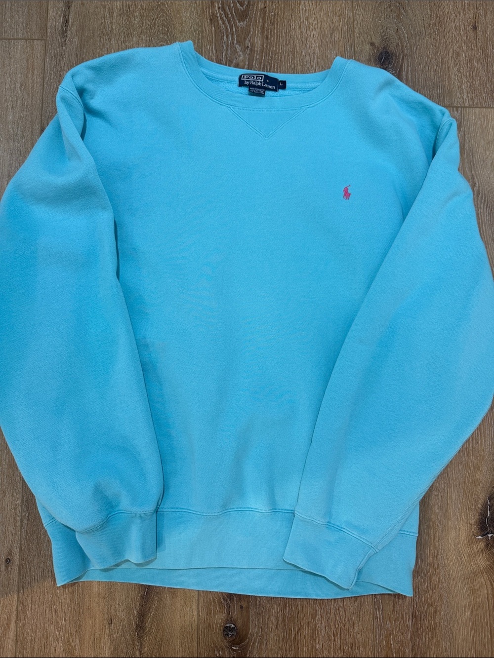 Vintage Ralph Lauren Crewneck Sweatshirt with Pink Pony polo
